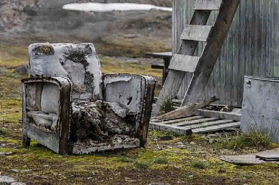 67 - Noruega - islas Svalbard - isla de Spitsbergen - fiordo Kongsfjorden - Ny London - antiguo asentamiento minero